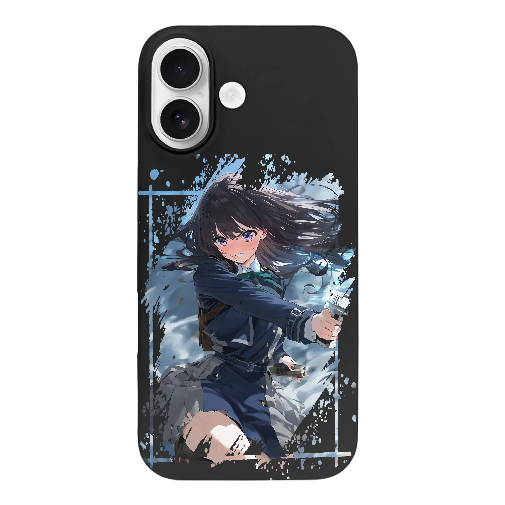 リコリス・リコイル グッズ,井ノ上たきな - iPhone 17 シリーズ シリコンケース 薄型 耐衝撃 指紋防止 ソフトタッチカバー 精密フィット 傷防止 保護ケース iPhone 17/17 Air/17 Pro/17 Pro Max 対応